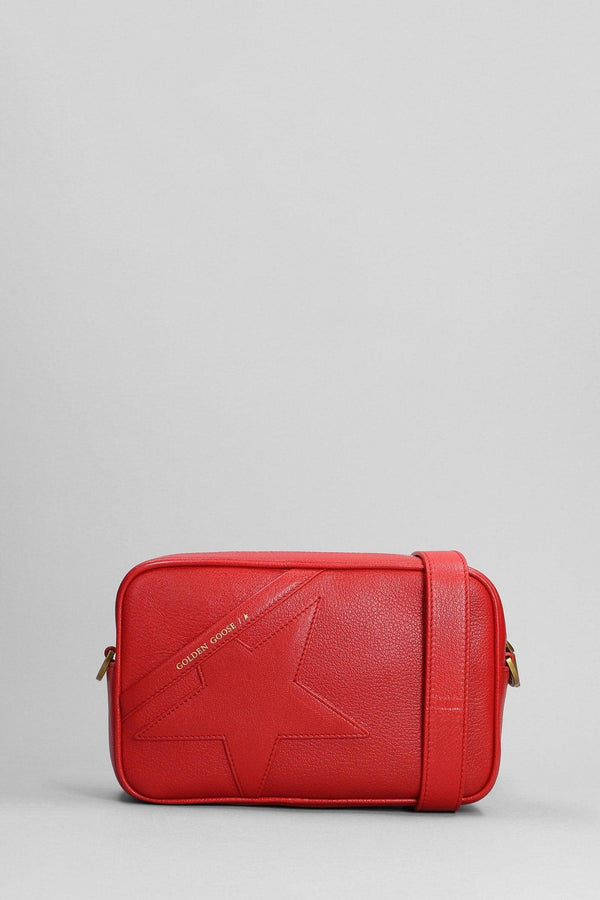 Golden Goose Shoulder Bag In Red Leather - Women - Piano Luigi