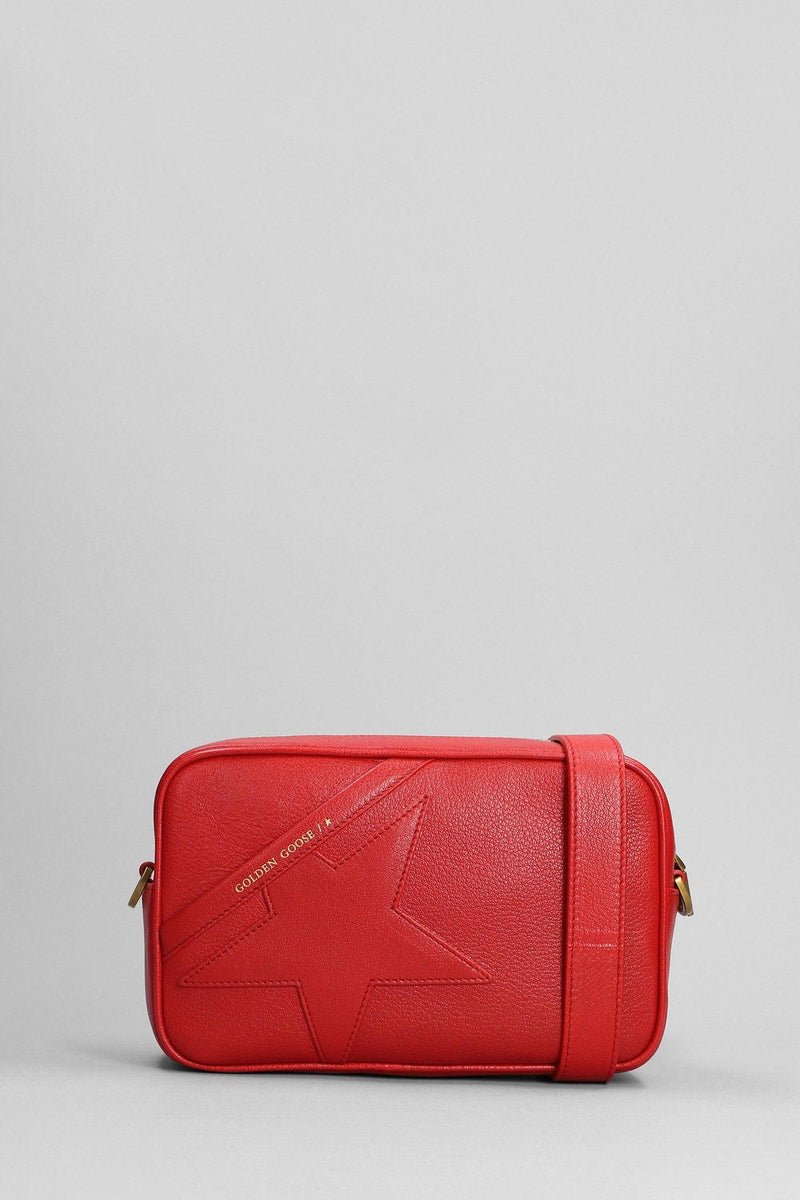 Golden Goose Shoulder Bag In Red Leather - Women - Piano Luigi