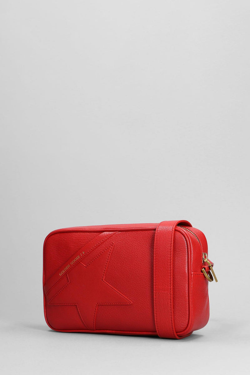 Golden Goose Shoulder Bag In Red Leather - Women - Piano Luigi