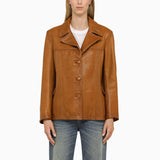 Golden Goose Single-breasted Leather Blazer - Women - Piano Luigi