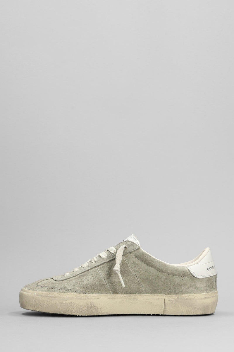 Golden Goose Soul Star Sneakers In Taupe Suede - Men - Piano Luigi