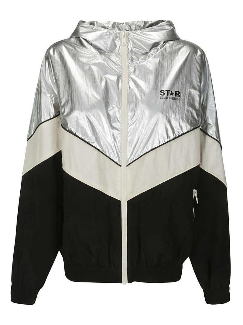 Golden Goose Star Ws Patchwork Windbreaker Technical Contrast - Women - Piano Luigi