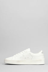 Golden Goose Stardan Sneakers In White Leather - Men - Piano Luigi