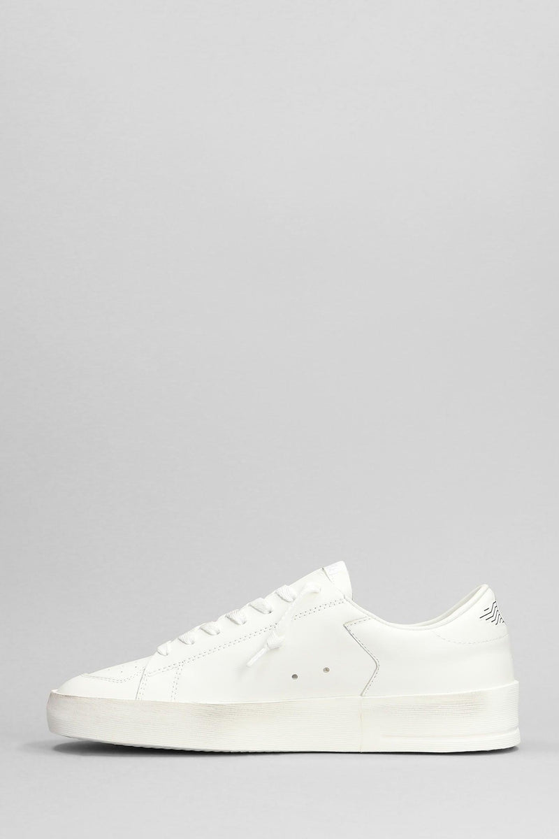 Golden Goose Stardan Sneakers In White Leather - Men - Piano Luigi