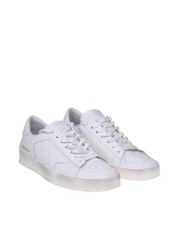 Golden Goose Stardan White Leather Sneakers - Men - Piano Luigi