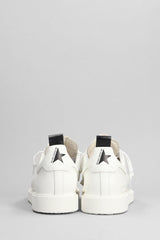 Golden Goose Starter Sneakers In White Leather - Men - Piano Luigi