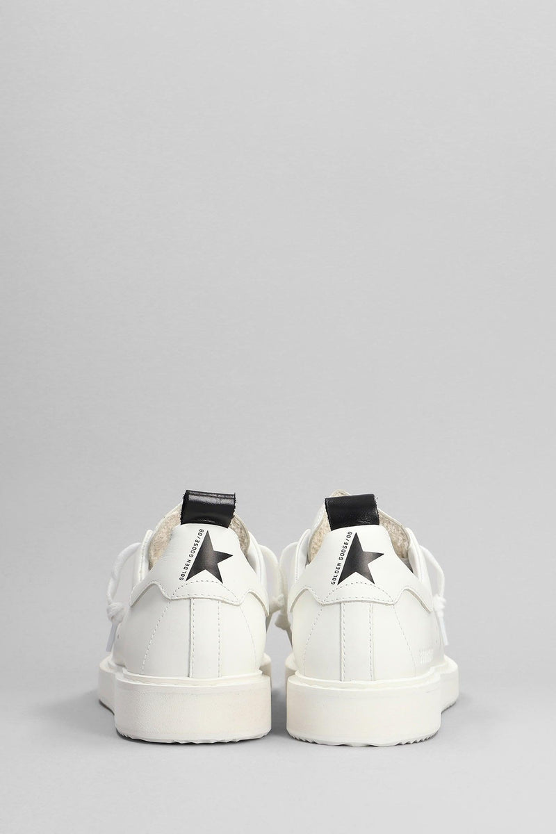 Golden Goose Starter Sneakers In White Leather - Women - Piano Luigi