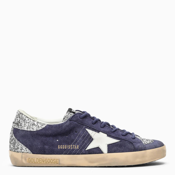 Golden Goose Super-star Blue\/silver Trainer - Women - Piano Luigi