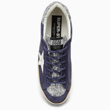 Golden Goose Super-star Blue\/silver Trainer - Women - Piano Luigi