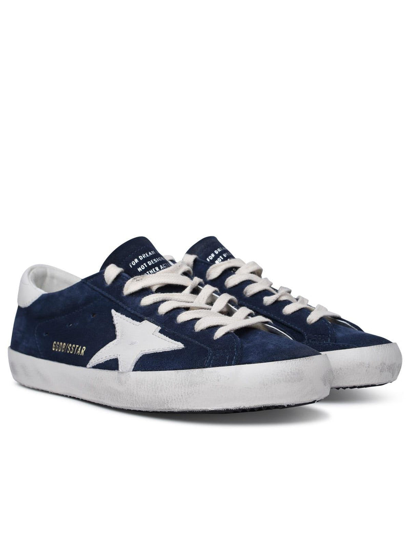 Golden Goose super-star Classic Blue Leather Sneakers - Men - Piano Luigi