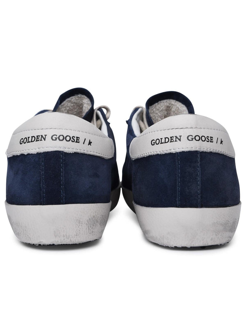 Golden Goose super-star Classic Blue Leather Sneakers - Men - Piano Luigi