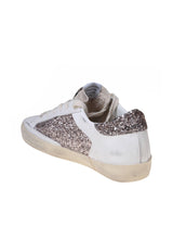 Golden Goose Super-star Leather Sneakers With Glitter - Women - Piano Luigi