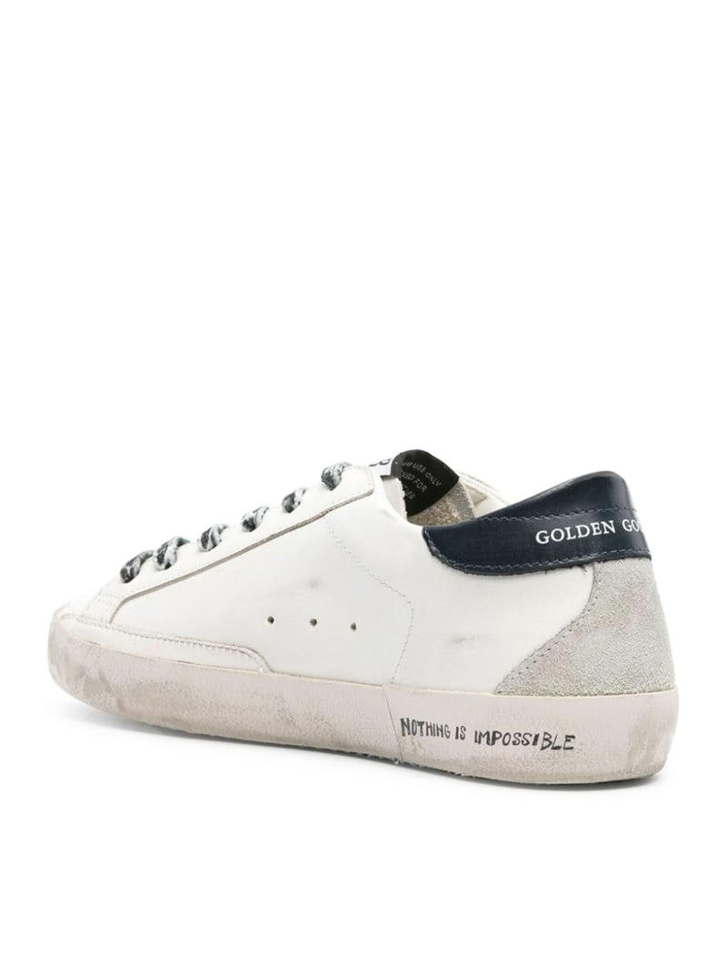 Golden Goose Super Star Leather Upper And Heel Glitter Star Suede Spur Signature Foxing - Women - Piano Luigi