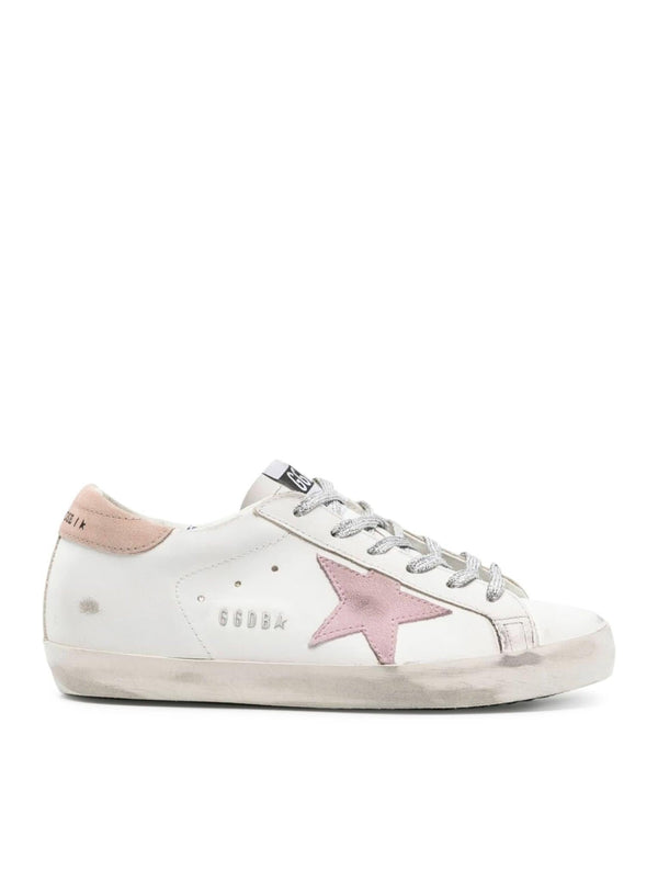 Golden Goose Super-star Leather Upper Suede Star And Heel Metal Lettering - Women - Piano Luigi