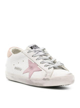 Golden Goose Super-star Leather Upper Suede Star And Heel Metal Lettering - Women - Piano Luigi