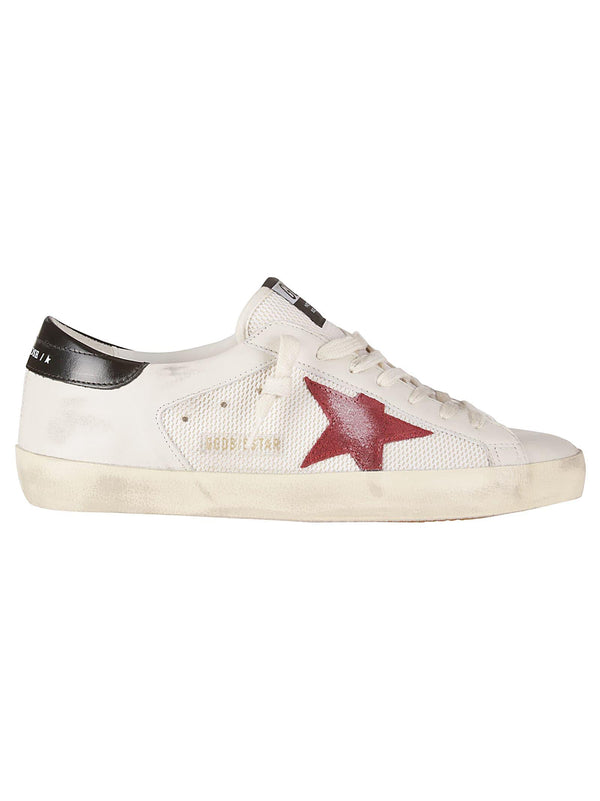 Golden Goose Super-star Net And Leather Upper Suede Star Shiny - Men - Piano Luigi