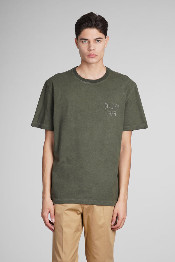 Golden Goose T-shirt In Green Cotton - Men - Piano Luigi