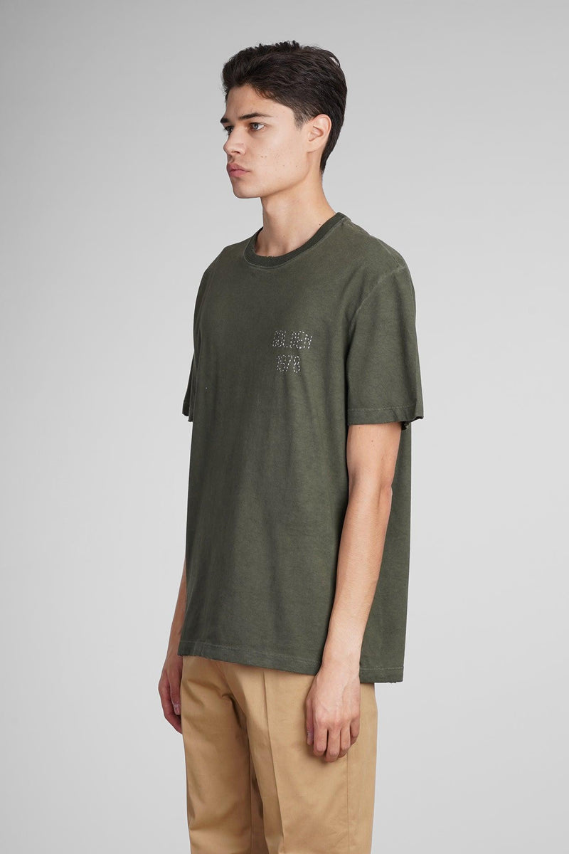 Golden Goose T-shirt In Green Cotton - Men - Piano Luigi