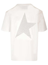 Golden Goose T-shirt With Logo And Glitter Star - Men - Piano Luigi