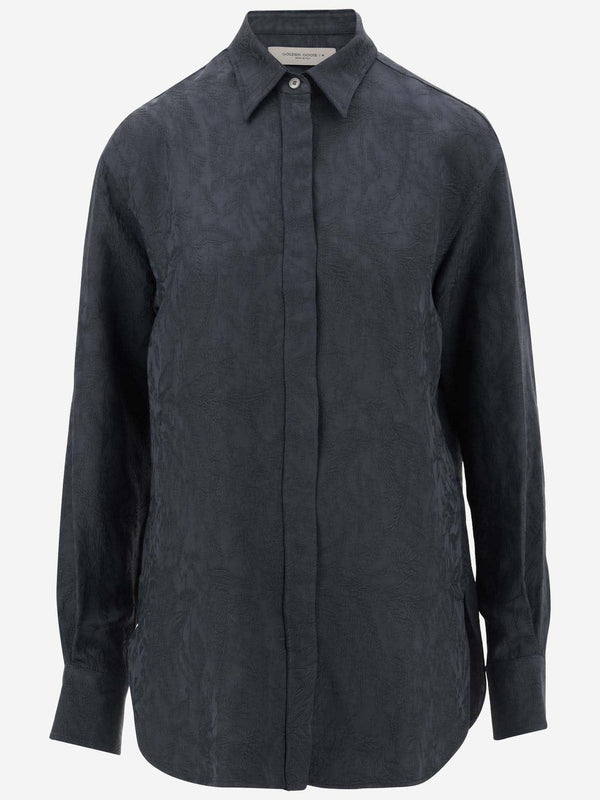 Golden Goose Viscose Shirt With All-over Embroidery - Women - Piano Luigi