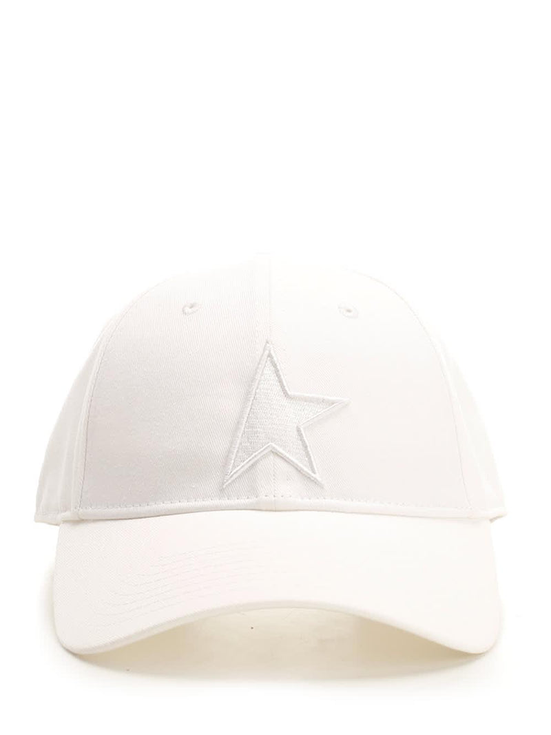 Golden Goose White Baseball Cap - Unisex - Piano Luigi