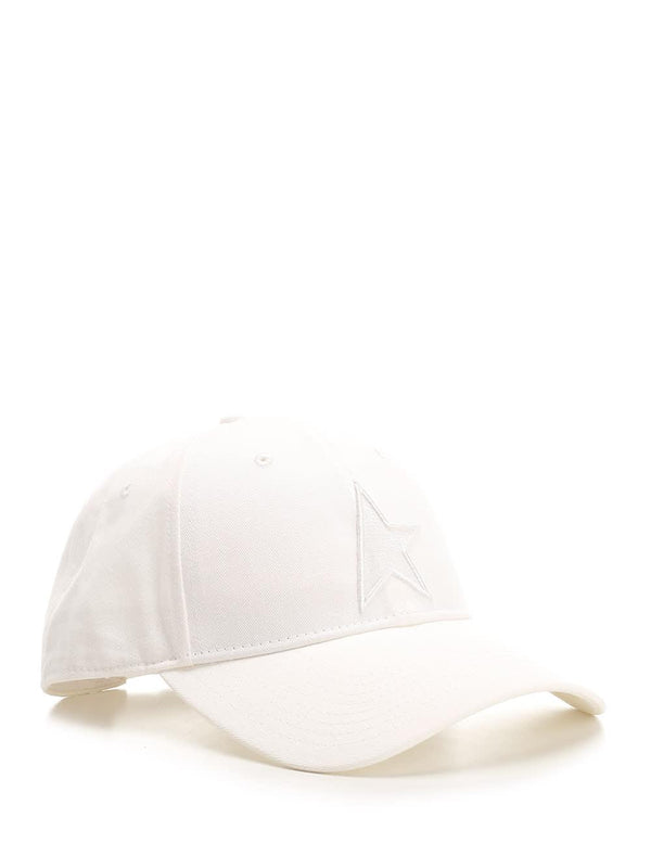 Golden Goose White Baseball Cap - Unisex - Piano Luigi