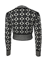 Golden Goose Wool Cardigan With Geometric Pattern - Women - Piano Luigi