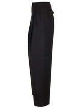 Golden Goose Wool Gabardine Wide Leg Trousers - Women - Piano Luigi