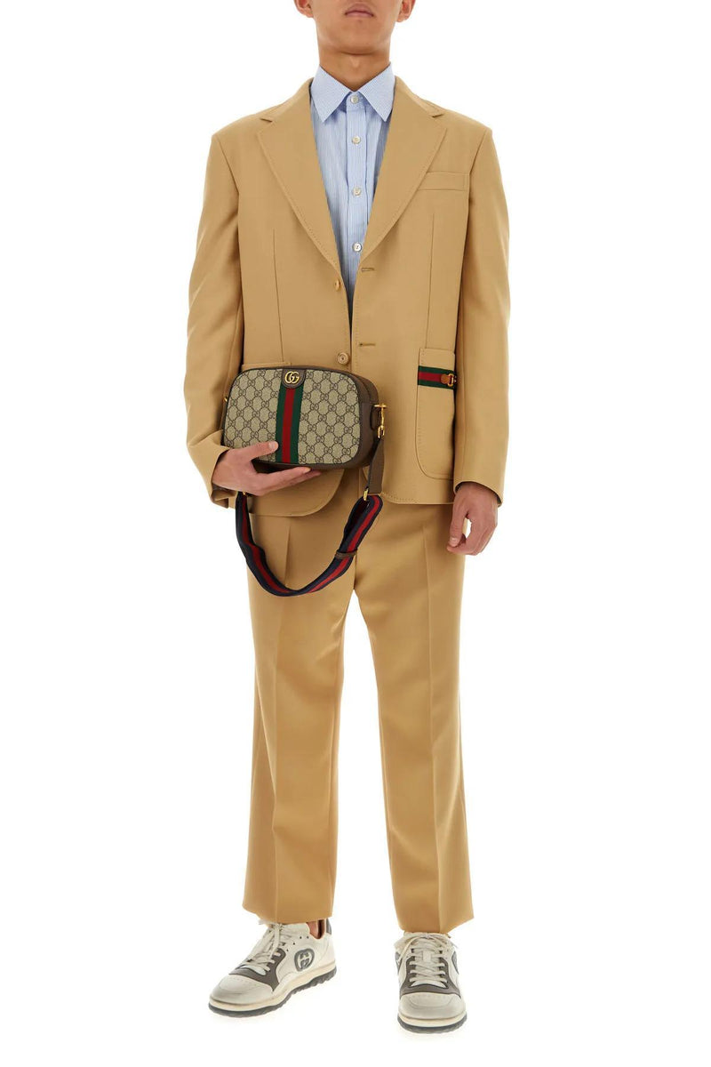 Gucci Beige Polyester Blazer - Men - Piano Luigi