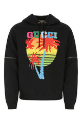 Gucci Black Cotton Sweatshirt - Men - Piano Luigi