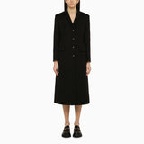 Gucci Black Single-breasted Wool Coat - Women - Piano Luigi