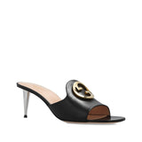 Gucci Blondie Leather Mules - Women - Piano Luigi