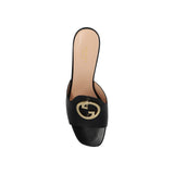 Gucci Blondie Leather Mules - Women - Piano Luigi