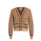 Gucci Cashmere Jacquard Cardigan - Women - Piano Luigi