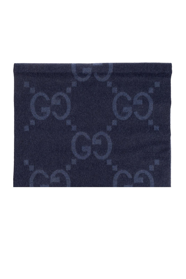 Gucci Cashmere Scarf With Monogram - Men - Piano Luigi