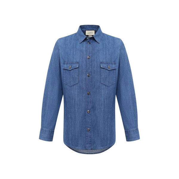 Gucci Cotton Denim Shirt - Men - Piano Luigi