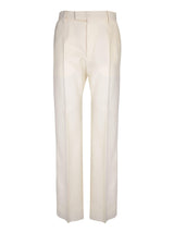 Gucci Cream Wool Trousers - Men - Piano Luigi