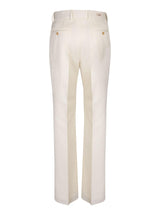 Gucci Cream Wool Trousers - Men - Piano Luigi