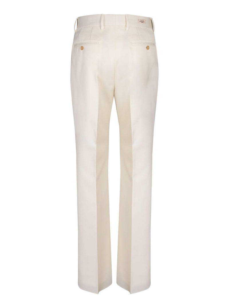 Gucci Cream Wool Trousers - Men - Piano Luigi