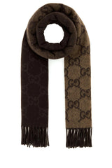 Gucci Embroidered Cashmere Reversible Scarf - Women - Piano Luigi