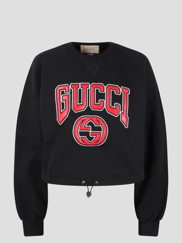 Gucci Embroidery Jersey Sweatshirt - Women - Piano Luigi