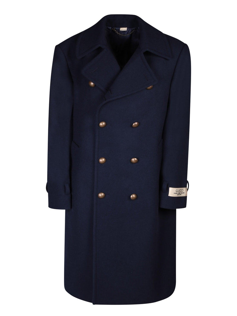 Gucci Felt Wool Coat - Men - Piano Luigi