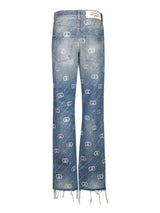 Gucci Gg Crossover Crystals Jeans - Men - Piano Luigi