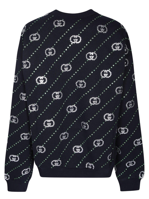 Gucci Gg Crossover Crystals Sweatshirt - Men - Piano Luigi