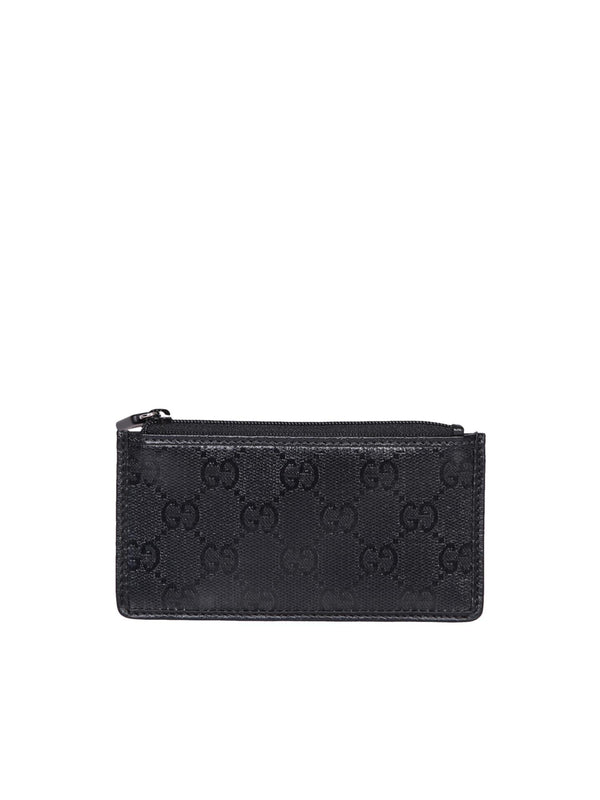 Gucci Gg Crystal Black Card Case - Men - Piano Luigi