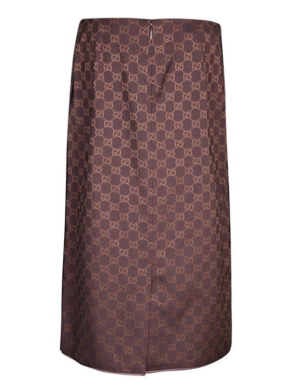 Gucci Gg Viscose Skirt - Women - Piano Luigi