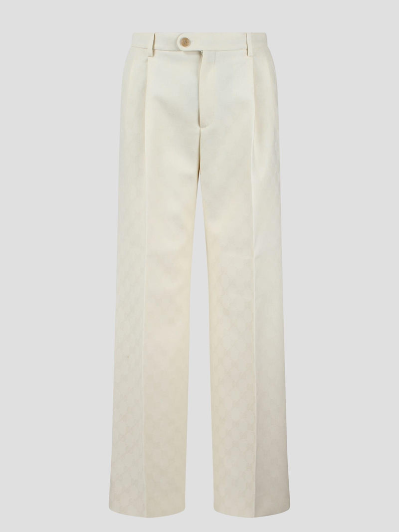 Gucci Gg Wool Jacquard Pant - Women - Piano Luigi