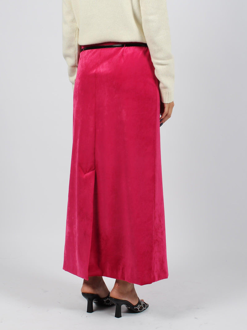 Gucci Horsebit Belt Velvet Skirt - Women - Piano Luigi