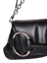 Gucci Horsebit Chain Black Medium Shoulder Bag - Women - Piano Luigi