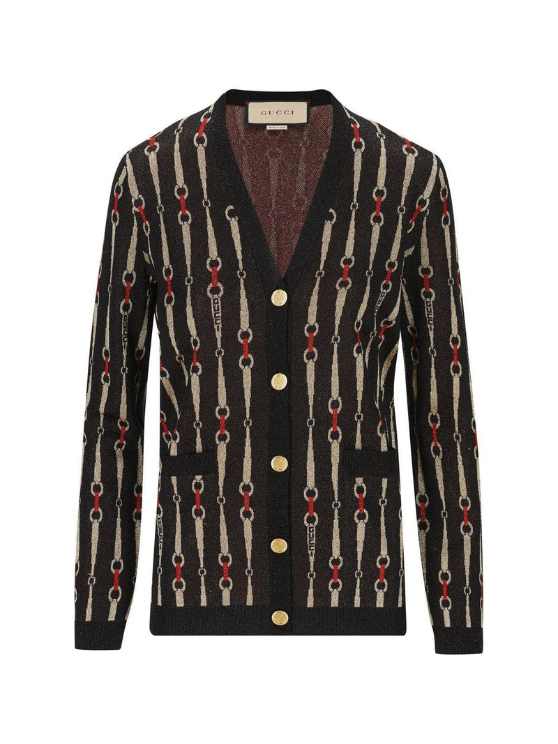 Gucci Horsebit Jacquard Cardigan - Women - Piano Luigi